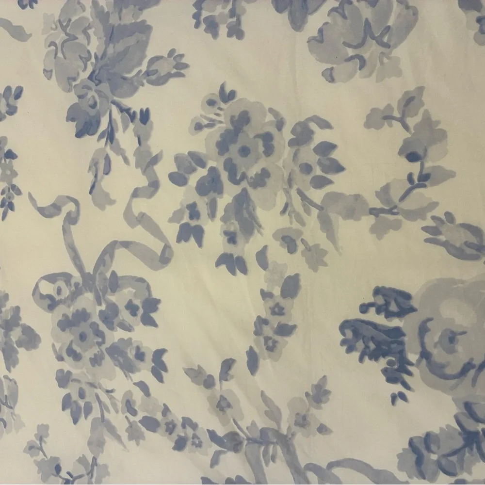 Love Shack Fancy x Pottery Barn Blue Floral Cotton Duvet Cover Set